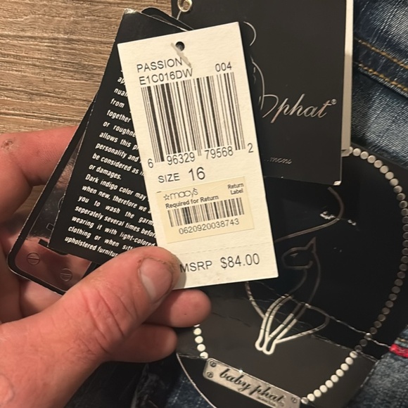 A pair of vintage Y2K, baby phat women’s jeans, size 16 - Picture 4 of 4